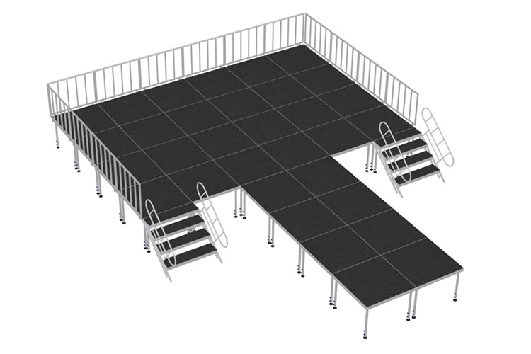 T-shaped Portable Stage Platforms