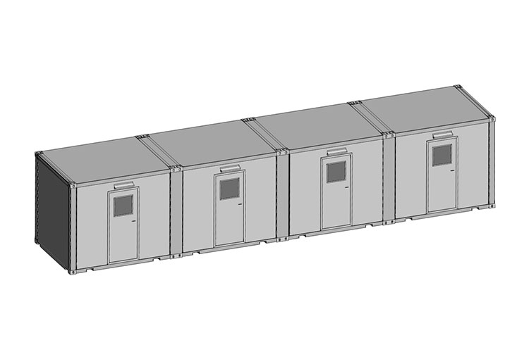 Design: 3000 x 2400 x 2400 mm großes Containerhaus