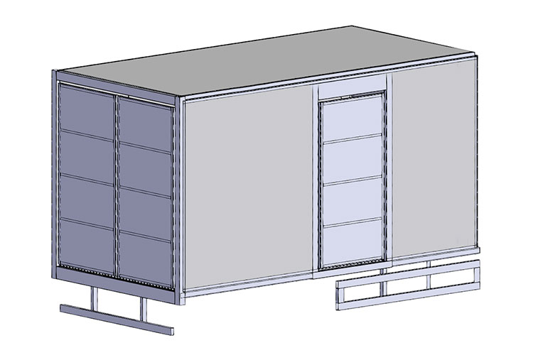 Ausführung: 4150x2095x2060mm Kastenaufbau