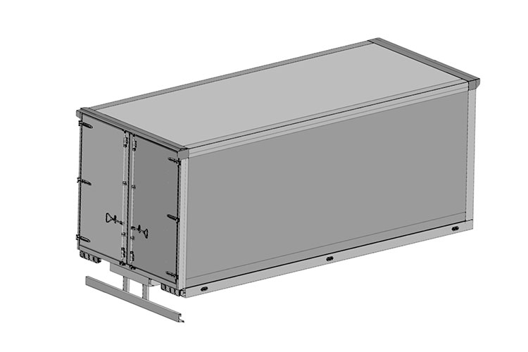 Design: 6,4 m Fleischkühlwagenaufbau