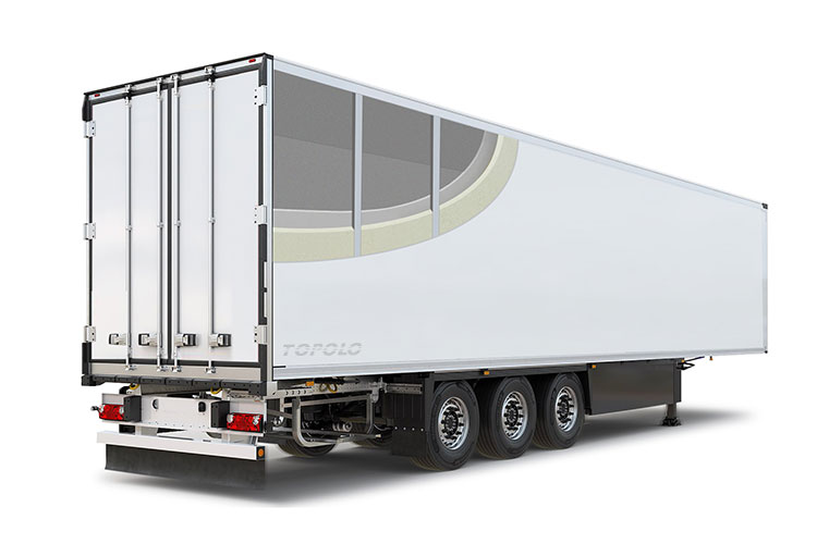 Kühlauflieger aus Sandwichpaneelen mit GFK-Hautschaumkern