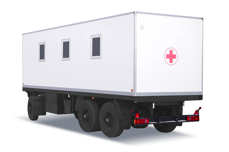 Mobile Sanitäts-LKW-Aufbauten