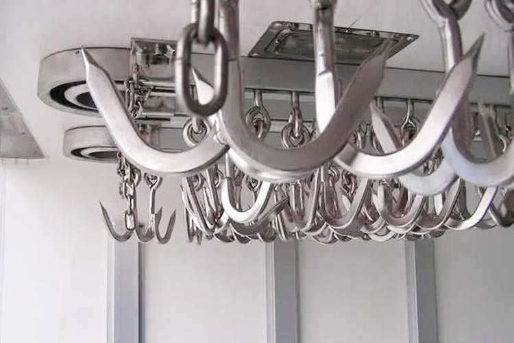 Fleischhaken für Kühl-LKWs