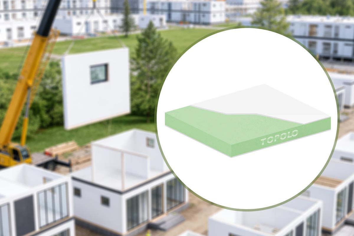 Recycelbare Schaumstoffverbundplatten für modulares Wohnen